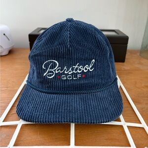 Vintage Barstool Golf Navy Rope Corduroy Cap